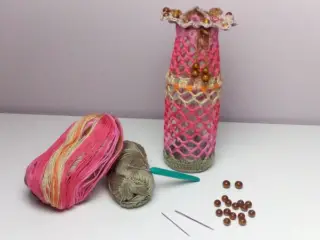 Materialien Vase häkeln