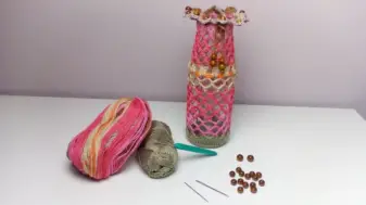 Materialien Vase häkeln